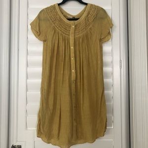 Free People button-up flowy dress